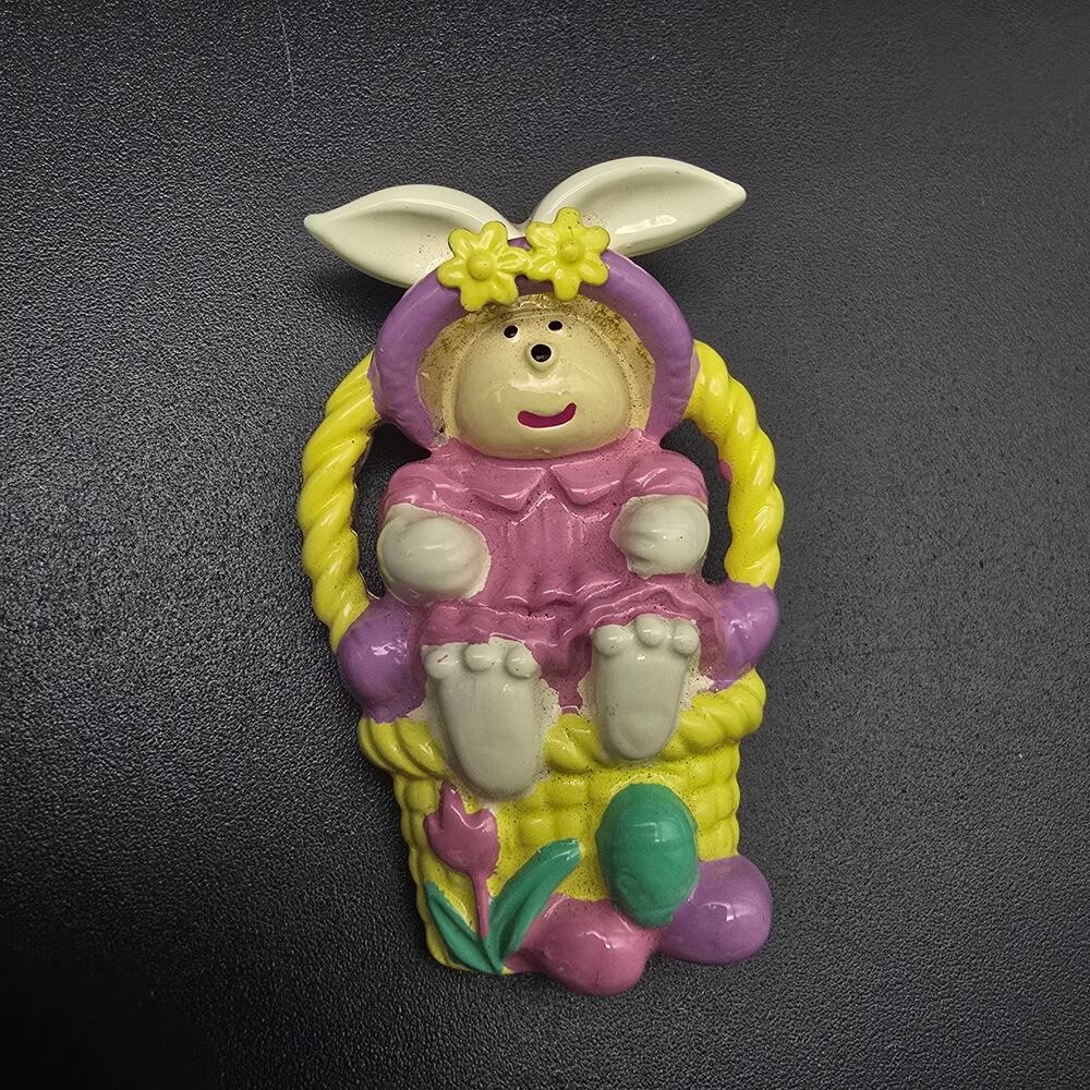 Best Brand Easter Bunny Brooch Enamel Vintage Costume Jewelry